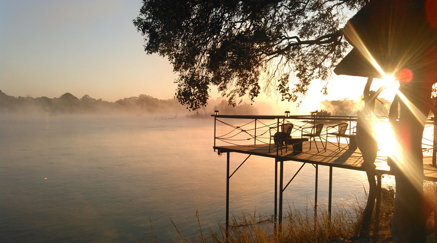 Sunrise at the Okavango river